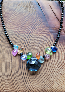 Multi Color Briolette Necklace NWH3112