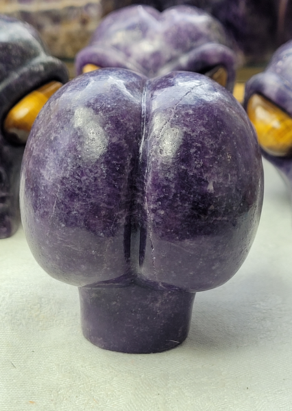 Lepidolite Alien Star Being Skull